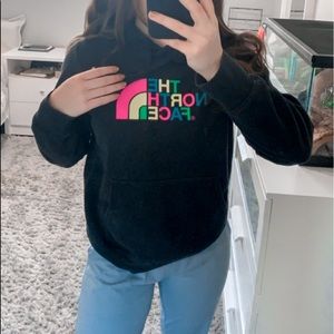 NORTH FACE neon hoodie